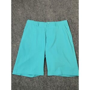 Adidas Justin Rose Shorts Mens 32 Teal Golf pro performance Chino Perforated